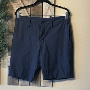 Zella Men's Dark Blue Flat Front Shorts